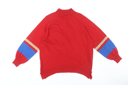 Womens UK Size M NEXT Red Pullover Jumper