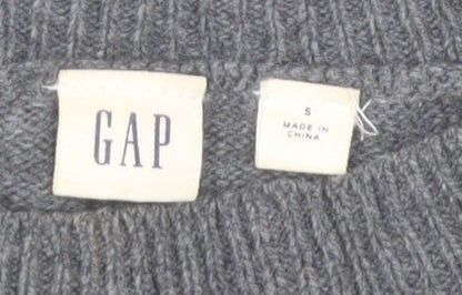 GAP Women's Grey Striped Jumper Dress, Size S, Classic Style