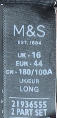 Marks and Spencer Women's Black Jumpsuit Size 16