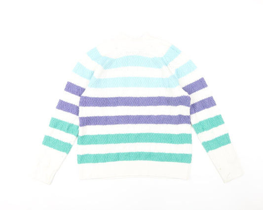 Crew Clothing Women's Multicoloured Striped Pullover, Size 10
