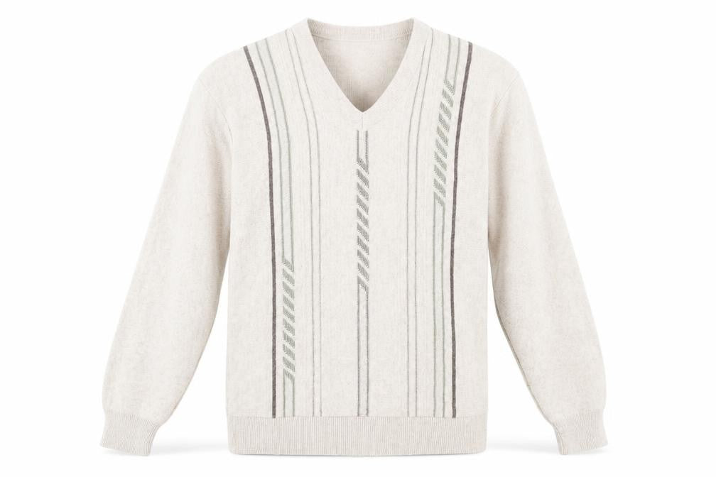 Mens UK Size M Greenwoods Beige Pullover Jumper