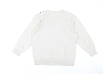 Greenwoods Men's Beige V-Neck Pullover Jumper M