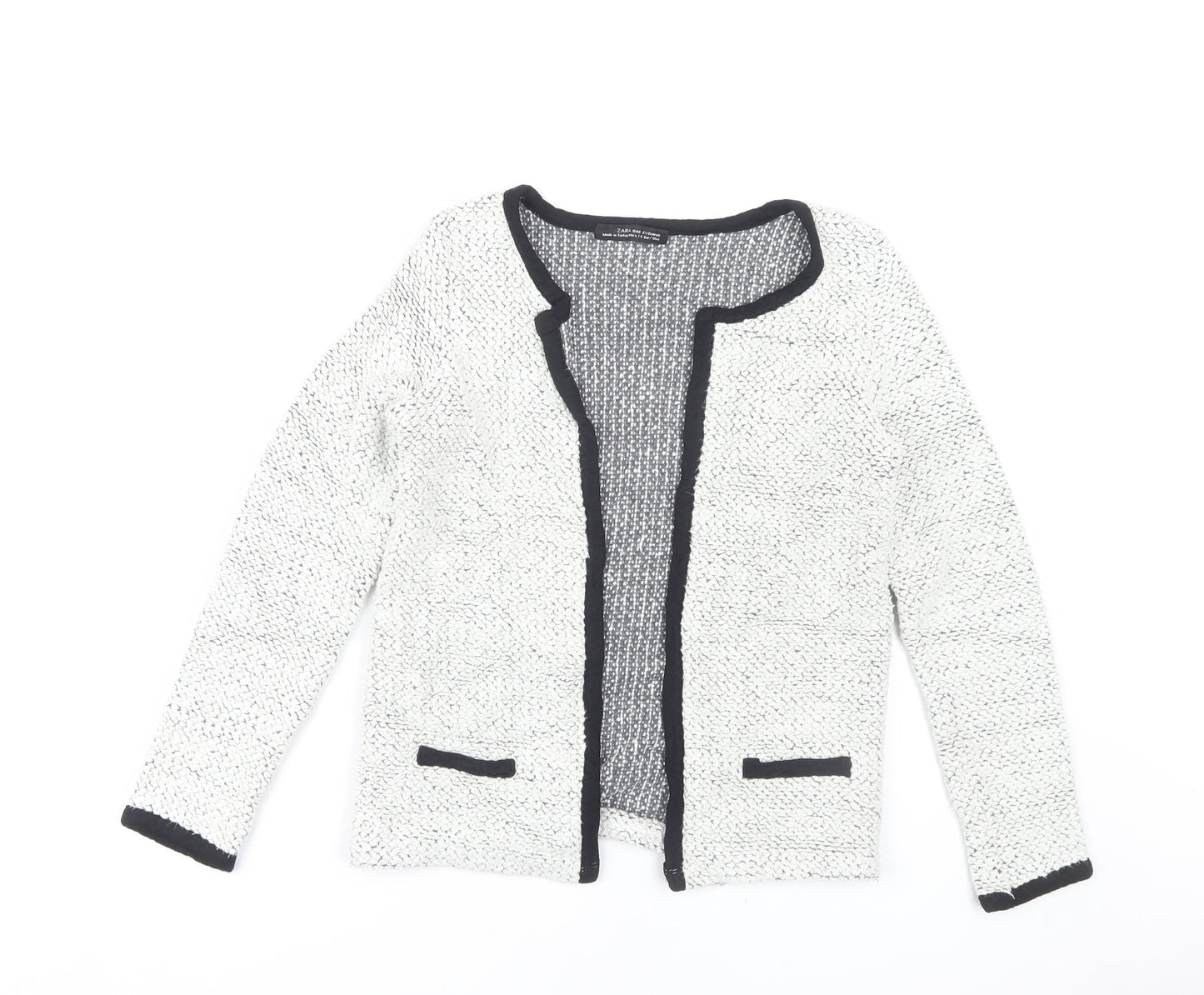 Womens UK Size S Zara White Basic Jacket