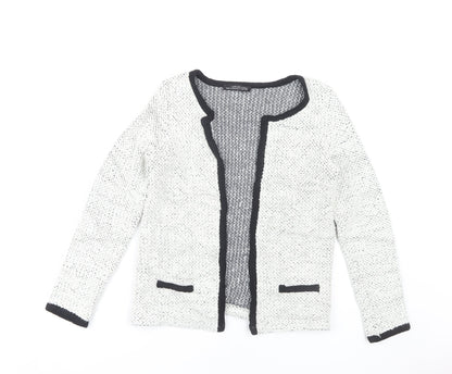 Womens UK Size S Zara White Basic Jacket
