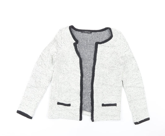 Womens UK Size S Zara White Basic Jacket
