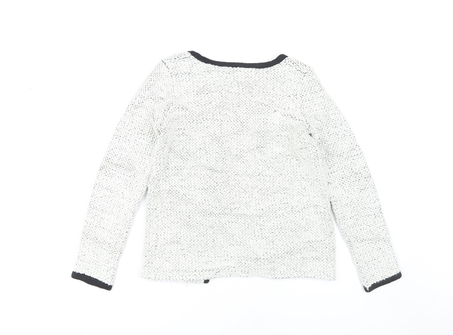 Womens UK Size S Zara White Basic Jacket