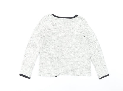 Womens UK Size S Zara White Basic Jacket