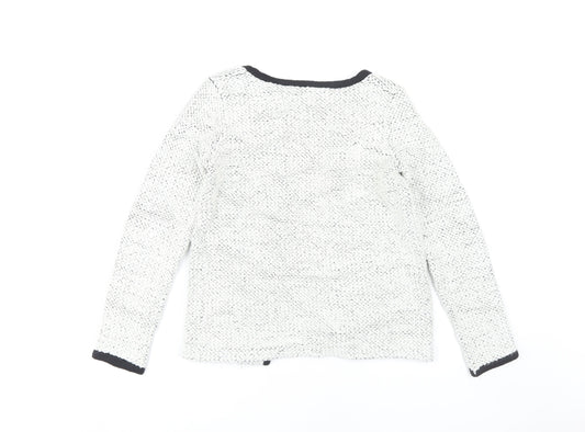 Womens UK Size S Zara White Basic Jacket
