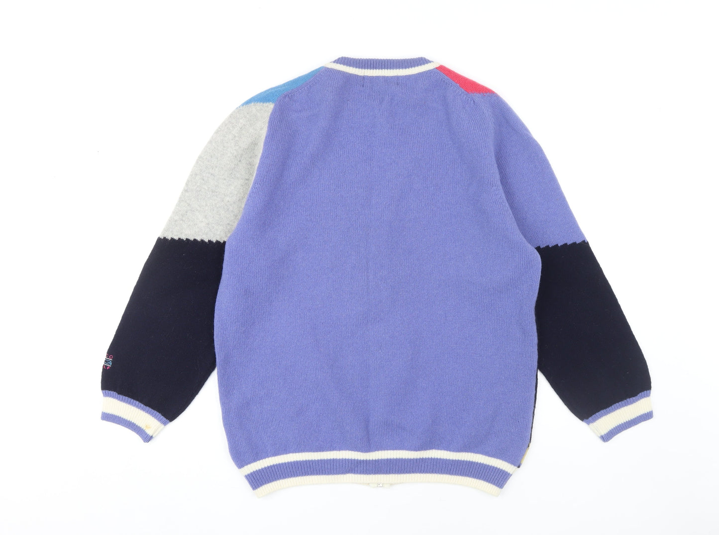 Paco Men's Multicoloured Argyle Full Zip Jumper S