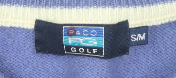 Paco Men's Multicoloured Argyle Full Zip Jumper S