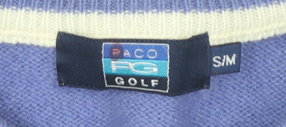 Paco Men's Multicoloured Argyle Full Zip Jumper S