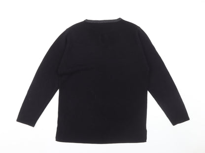 Joella Di Marco Women's Black Pullover Jumper Size S