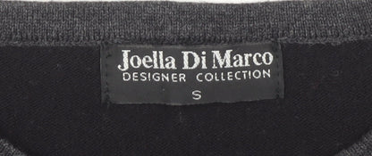Joella Di Marco Women's Black Pullover Jumper Size S