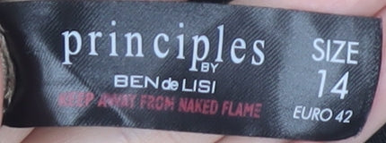 Womens UK Size 14 Principles by Ben de Lisi Black Cardigan Jumper