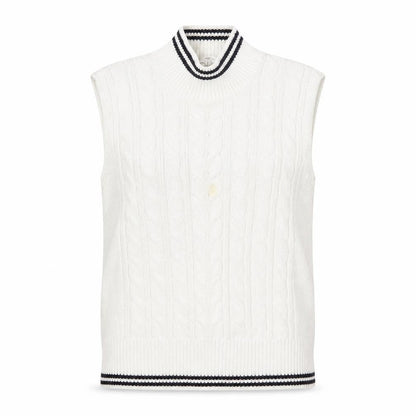 Womens UK Size 12 Marks and Spencer White Vest Jumper