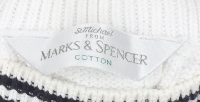 Womens UK Size 12 Marks and Spencer White Vest Jumper