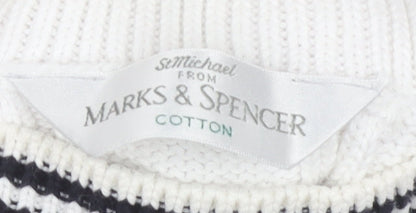 Womens UK Size 12 Marks and Spencer White Vest Jumper