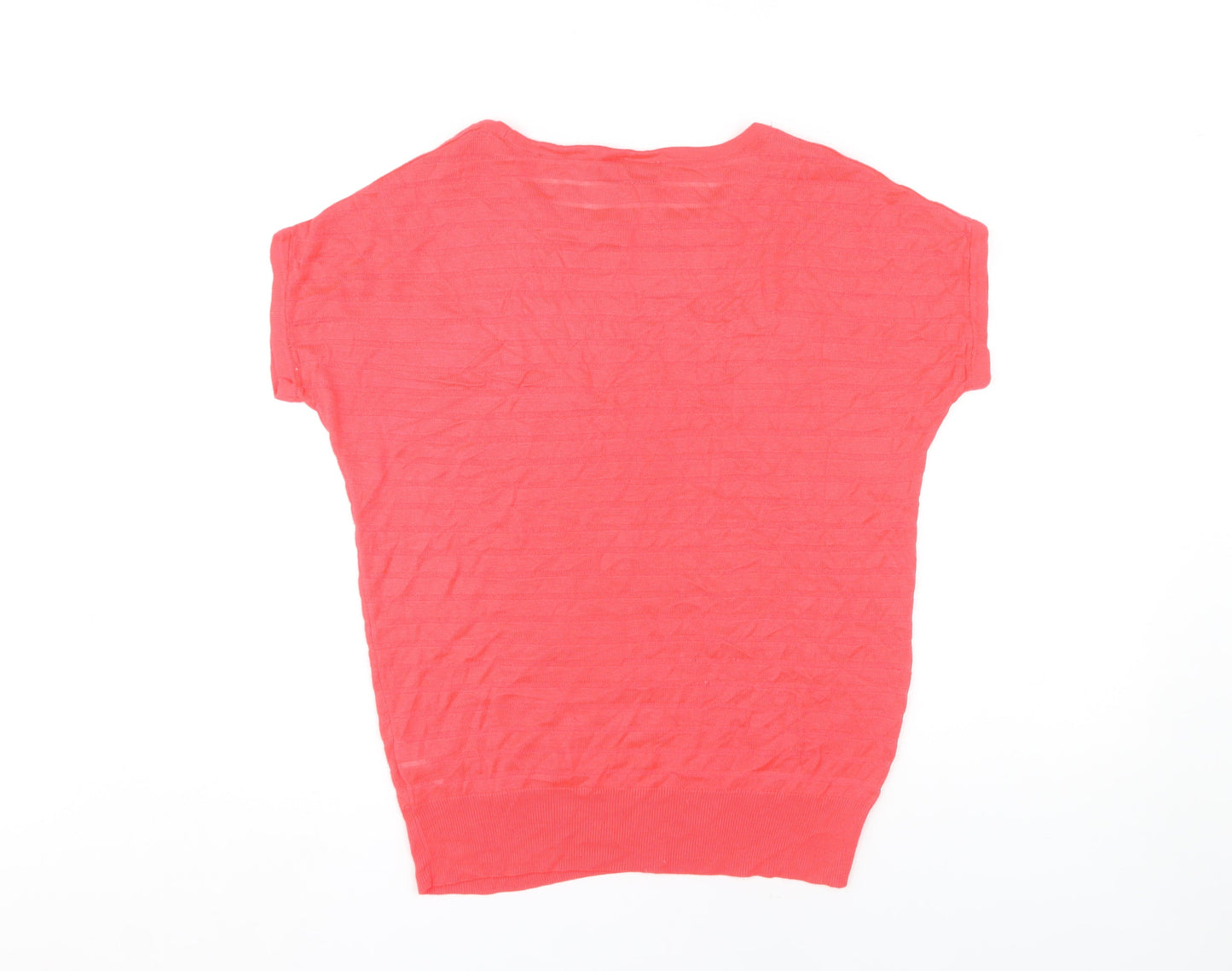 Womens UK Size S Wallis Red Jersey T-Shirt
