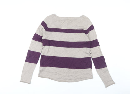 Gap Women's Multicoloured Striped Pullover Jumper M