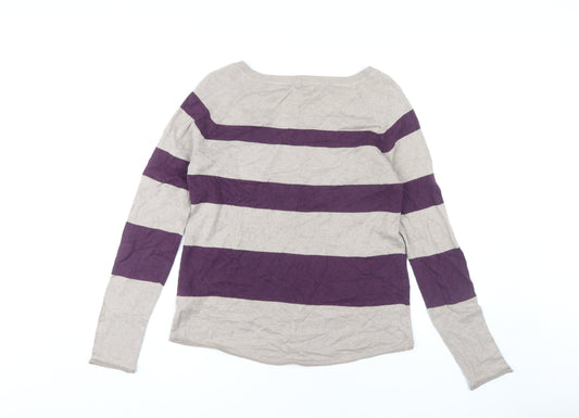 Gap Women's Multicoloured Striped Pullover Jumper M