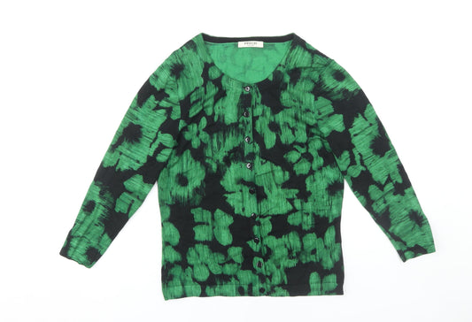 Womens UK Size XS Precis Green Cardigan Jumper