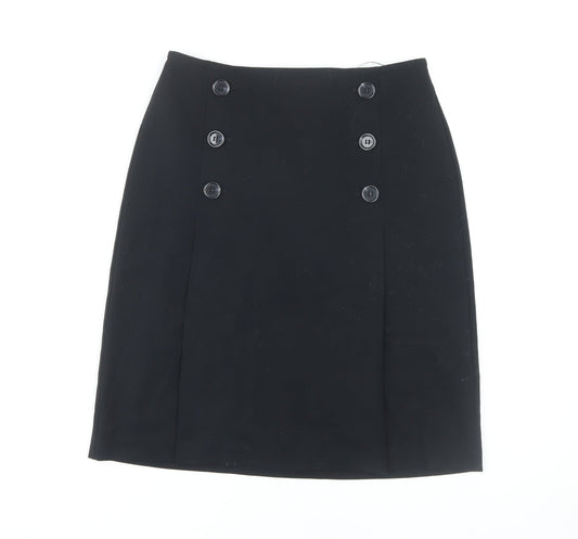 Marks and Spencer Women's Black Pencil Skirt Size 8