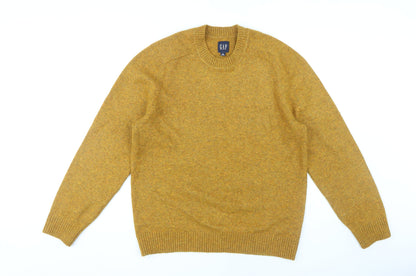 GAP Men's Gold Pullover Jumper M - Casual Knit Crew Neck