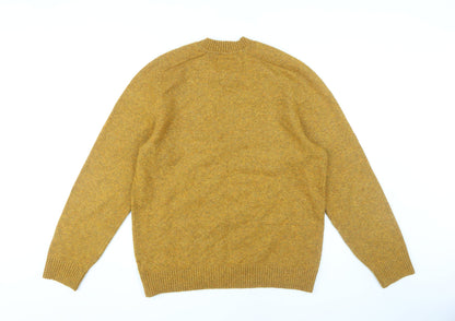 GAP Men's Gold Pullover Jumper M - Casual Knit Crew Neck