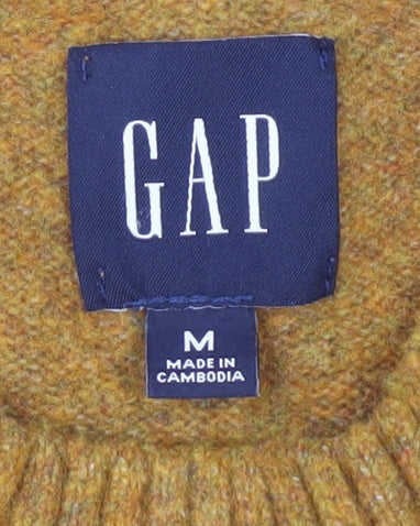 GAP Men's Gold Pullover Jumper M - Casual Knit Crew Neck