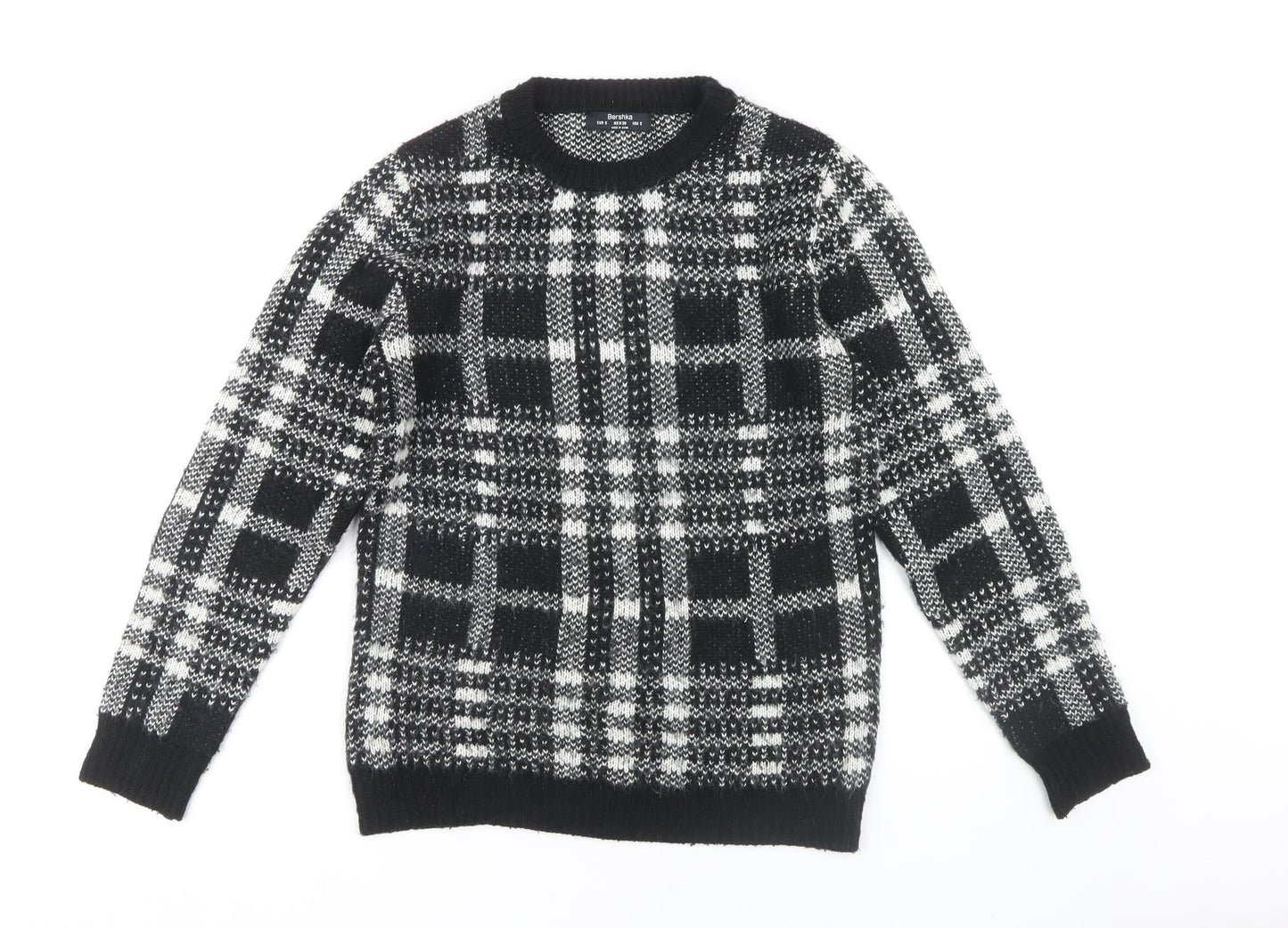 Womens UK Size S Bershka Black Pullover Jumper