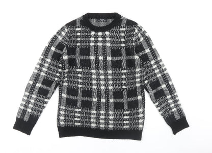Womens UK Size S Bershka Black Pullover Jumper