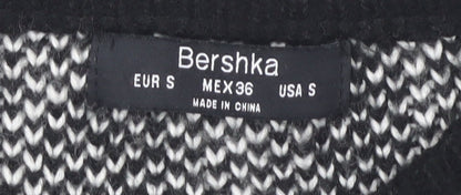 Womens UK Size S Bershka Black Pullover Jumper
