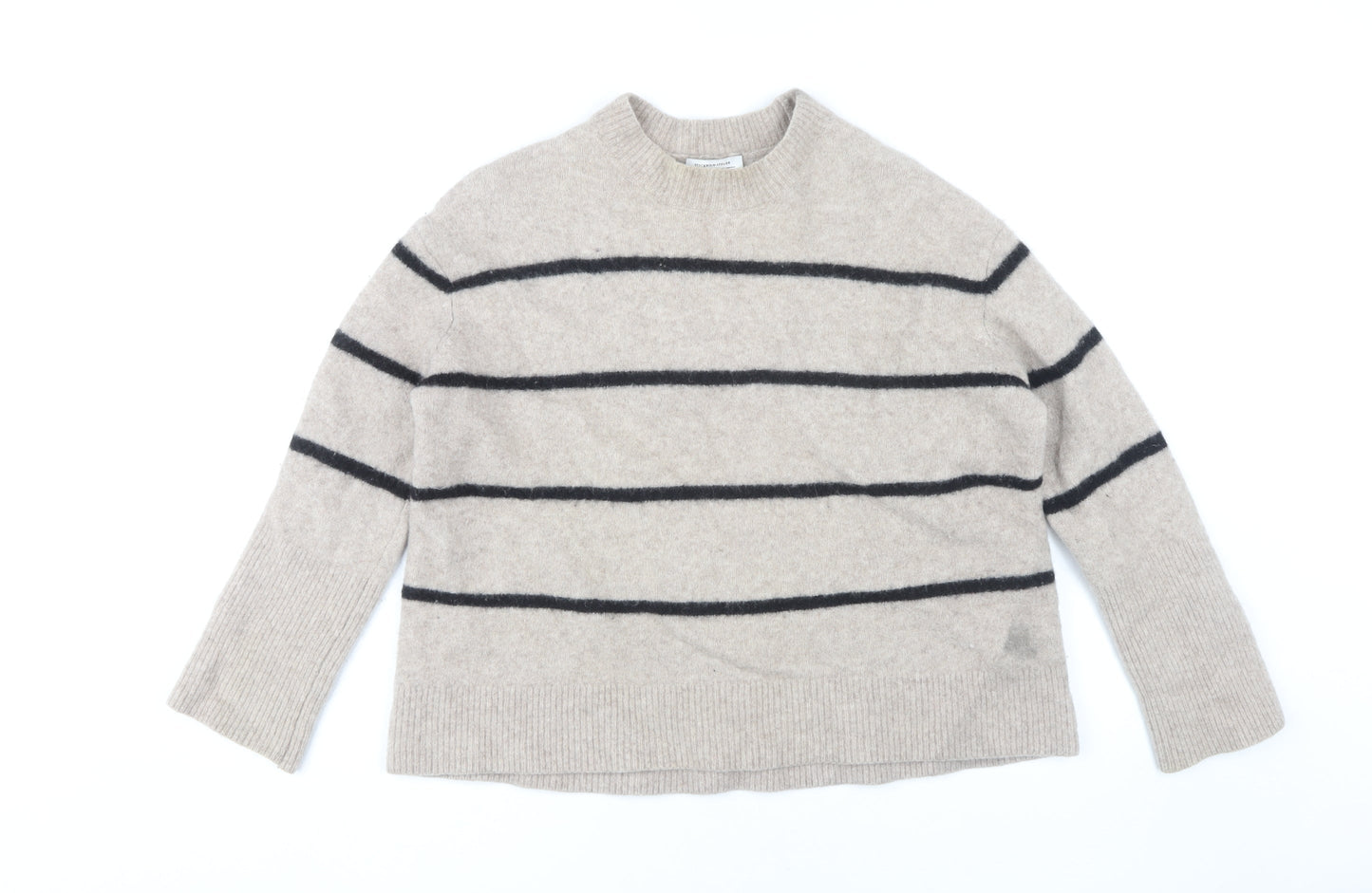 Stockholm Atelier Beige Striped Women’s Jumper Size S