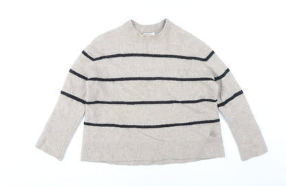 Stockholm Atelier Beige Striped Women’s Jumper Size S