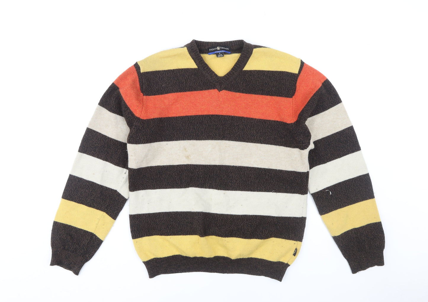 Indian Terrain Men’s Multicoloured Wool Pullover S