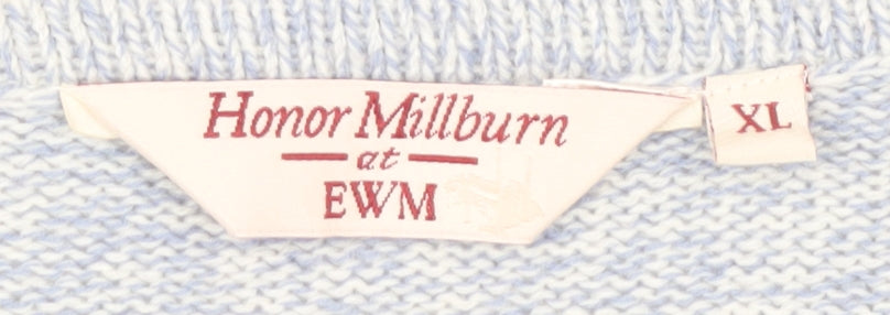 Womens UK Size XL Honor Millburn Blue Cardigan Jumper