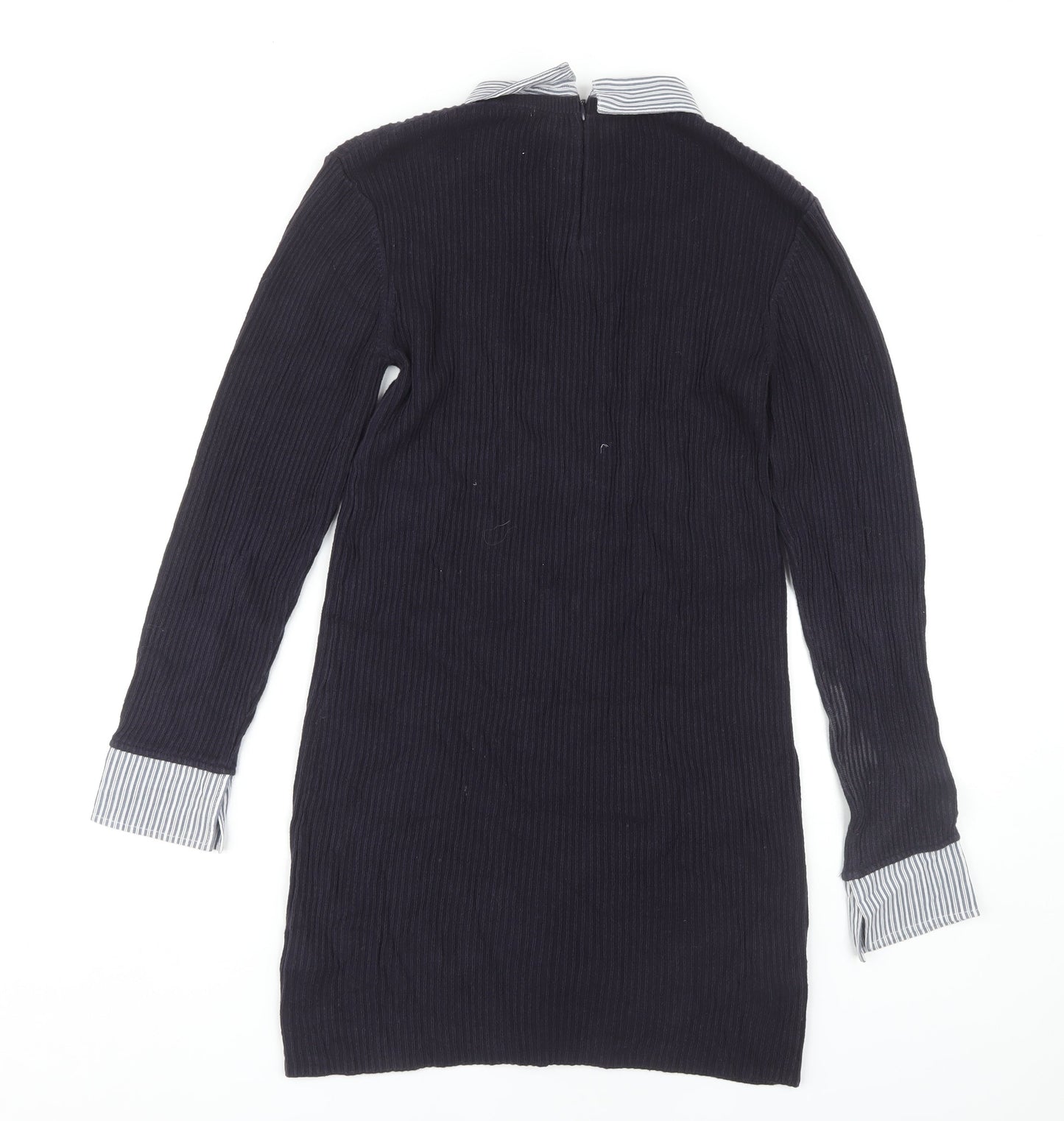 French Connection Women's Black Cotton Shift Dress