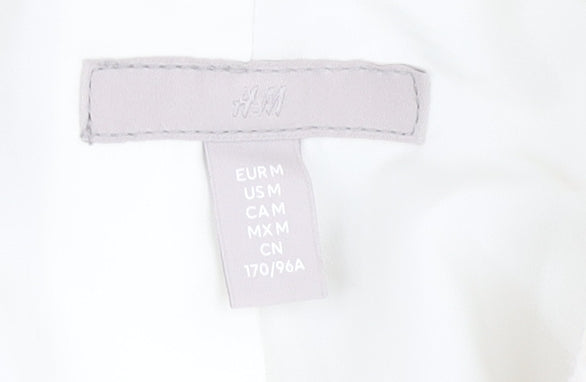 H&M Women's White Military Blazer, Sz M