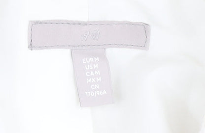 H&M Women's White Military Blazer, Sz M