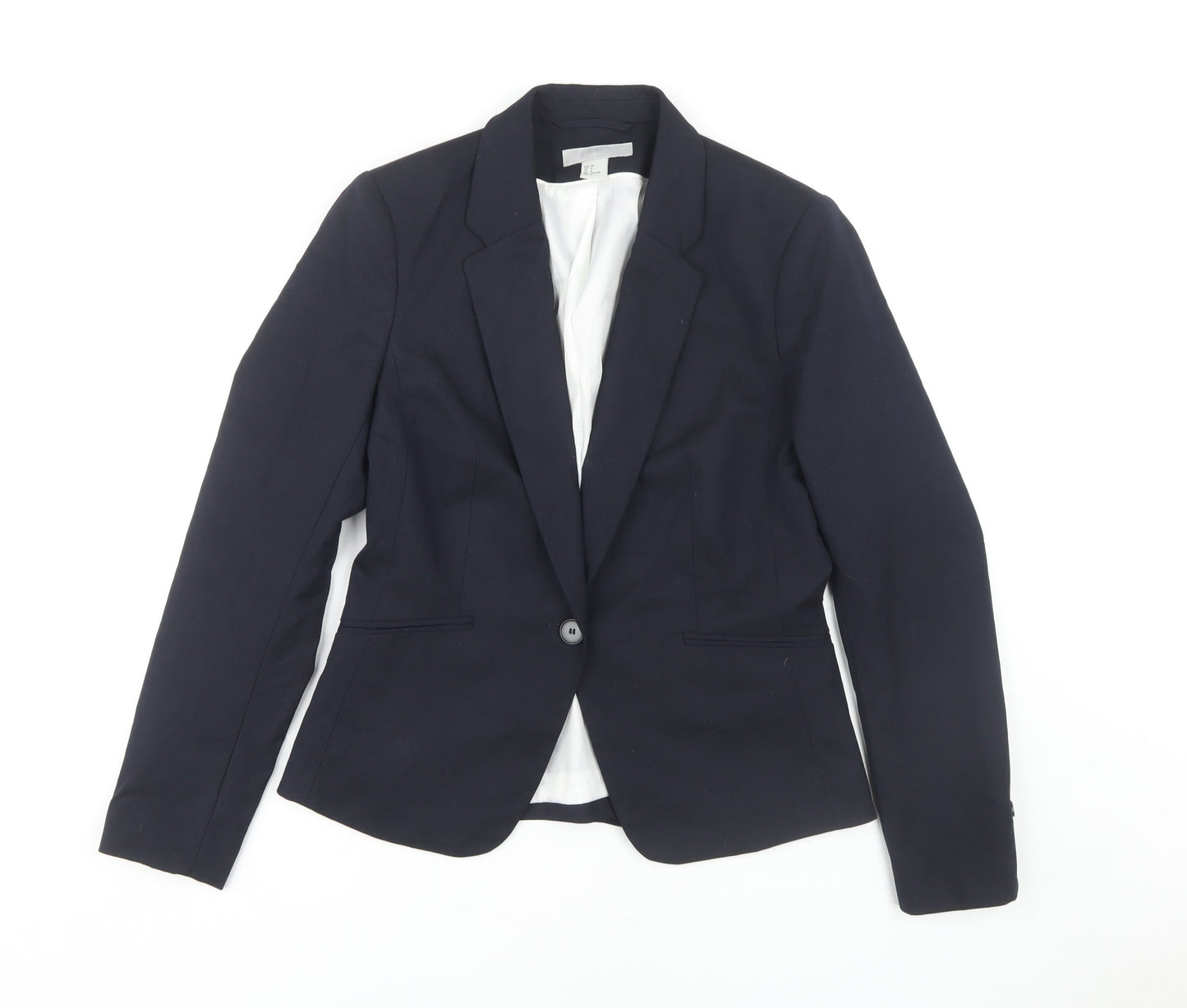 H&M Women's Black Blazer, Size 12, Classic Fit