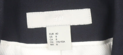 H&M Women's Black Blazer, Size 12, Classic Fit