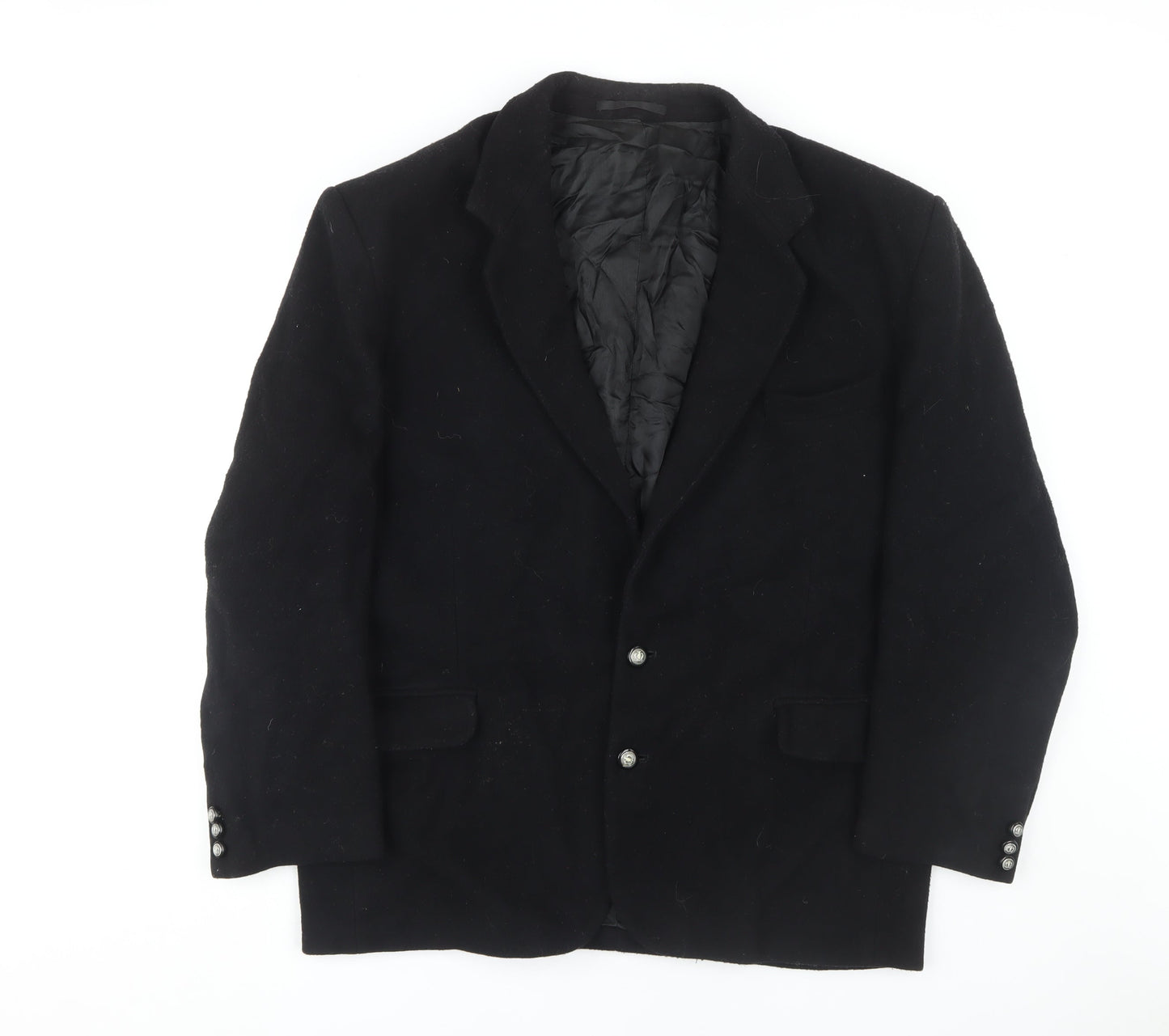 Mens UK Size 42 Classic Regular Black Suit Jacket