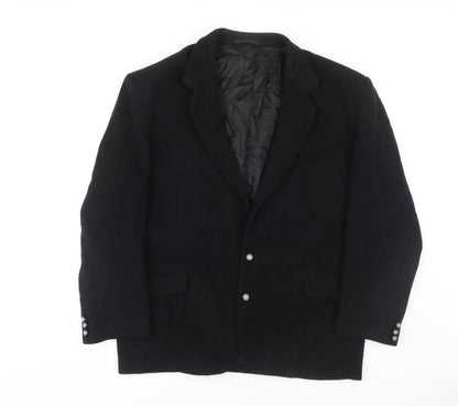 Mens UK Size 42 Classic Regular Black Suit Jacket