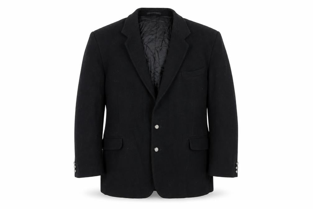 Mens UK Size 42 Classic Regular Black Suit Jacket