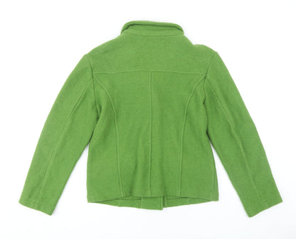 Lisa International Women's Green Wool Jacket M