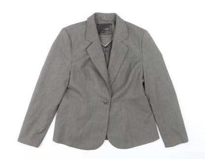 Next Women's Grey Suit Jacket Size 16 Regular