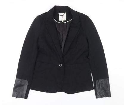 Womens UK Size 8 Jasper Conran Black Basic Jacket