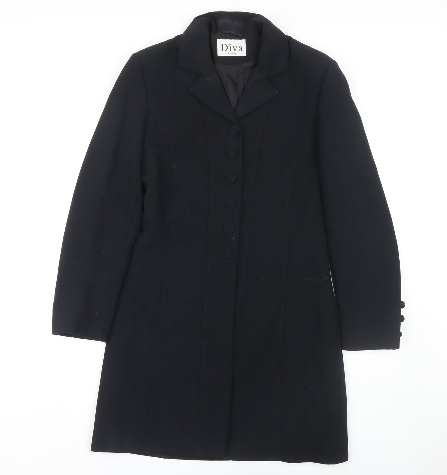 Diva Women's Black Overcoat Size 12