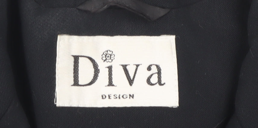 Diva Women's Black Overcoat Size 12