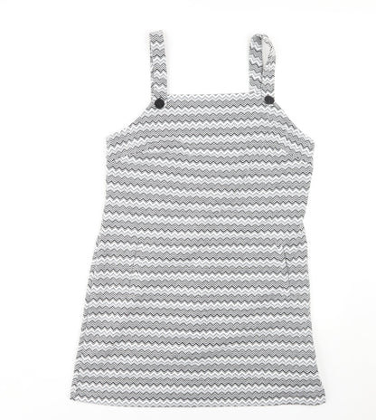 Red Herring Women's Chevron Pinafore Dress Size 14